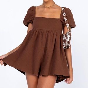 LORNA ROMPER BROWN
